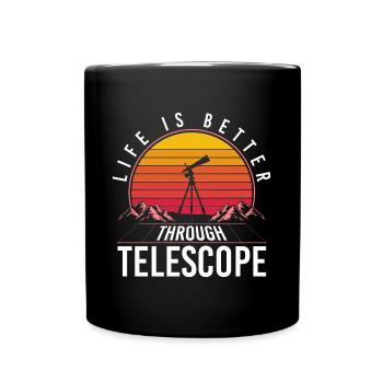 Univers Terre Science du système solaire - Mug uni - noir - Devant