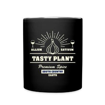 Ail végétal savoureux - Mug uni - noir - Devant