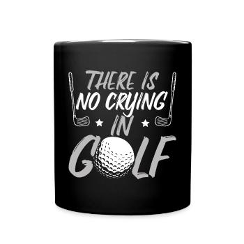 Il n’y a pas de pleurs au golf - Mug uni - noir - Devant