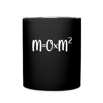 Maman à la puissance 2 - Mug uni - noir - Devant