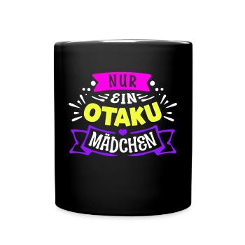 Herz Anime Mädchen Statement Otaku Manga Japan - Tasse einfarbig - Schwarz - Vorne