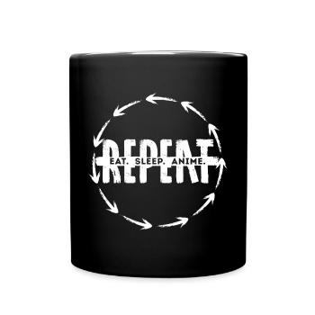 Anime Manga Japan Statement Animation Mangastyle - Tasse einfarbig - Schwarz - Vorne