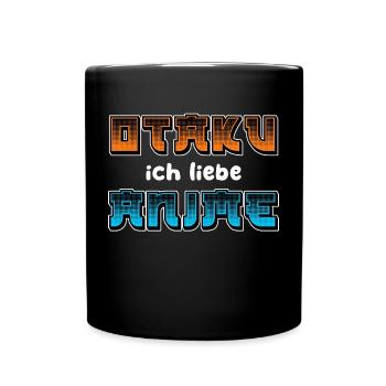 Manga Statement Anime Comic Otaku Japanisch - Tasse einfarbig - Schwarz - Vorne