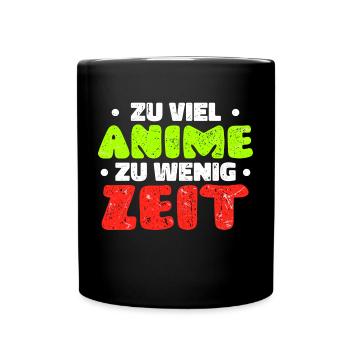 Japanisch Anime Manga Statement Mangastyle Comic - Tasse einfarbig - Schwarz - Vorne