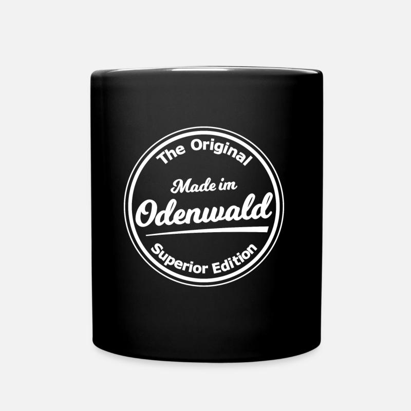 Aus dem Odenwald - Tasse einfarbig - Schwarz