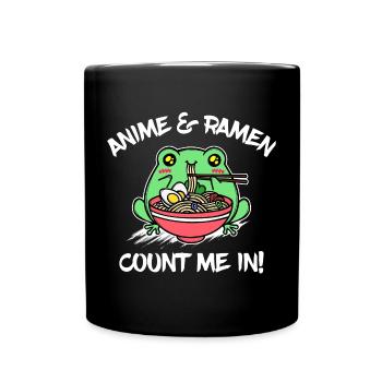 Anime Ramen Japan Statement Cartoon Comic - Full Colour Mug - black - Front