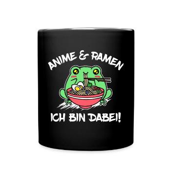 Japan Statement Anime Manga Ramen Zeichentrick - Tasse einfarbig - Schwarz - Vorne