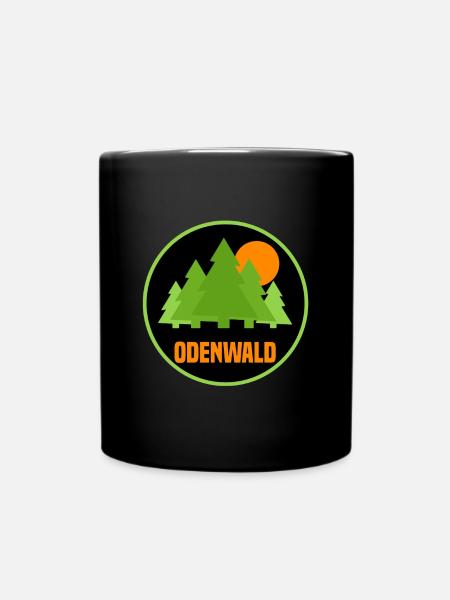 odenwald - Tasse einfarbig - Schwarz