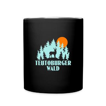 Teutoburger Wald - Tasse einfarbig - Schwarz - Vorne