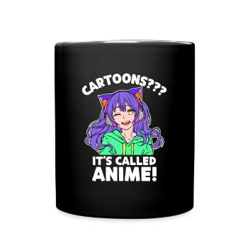 Manga Animation Anime Comic Japan Animation - Full Colour Mug - black - Front