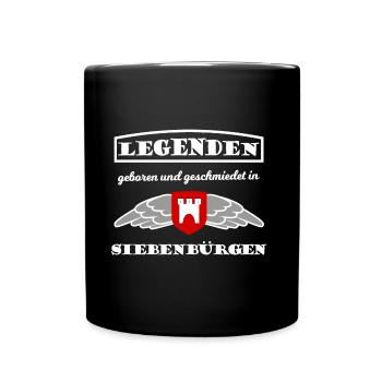 Mythos aus Siebenbürgen - Tasse einfarbig - Schwarz - Vorne