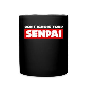 Senpai Anime Japanisch Statement Manga Animation - Tasse einfarbig - Schwarz - Vorne