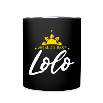 Opa Lolo Design für stolze Pinoys - Tasse einfarbig - Schwarz - Vorne