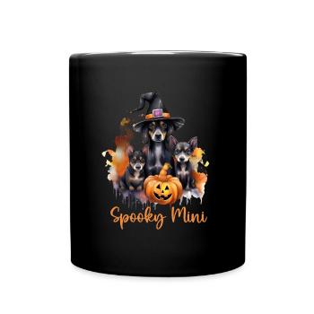 Halloween Pumpkin Horror - Full Colour Mug - black - Front
