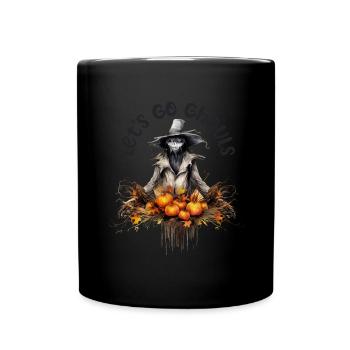 Halloween Pumpkin Horror - Full Colour Mug - black - Front