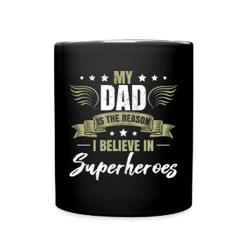 Cute Son Dad Quote - Full Colour Mug - black - Front