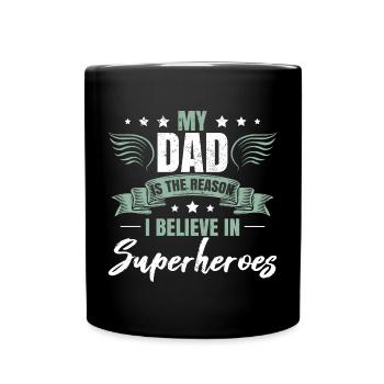 Daughter Family Father Dad Son Father's Day - Full Colour Mug - black - Front