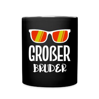 Déclaration de Big Brother Bro Frères et sœurs Cœur de frère - Mug uni - noir - Devant