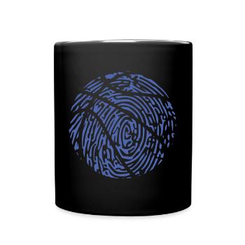 Basketball Players Fingerprint Passion - - Full Colour Mug - black - Front