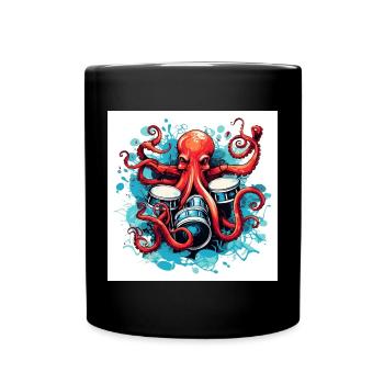 Octopus drums (no1) - Mug uni - noir - Devant