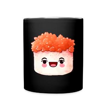 Sushi - Tasse einfarbig - Schwarz - Vorne