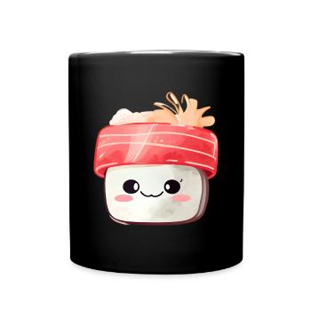 Sushi - Tasse einfarbig - Schwarz - Vorne