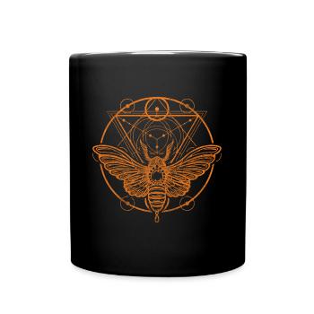 Rune Sonne Gothic - Tasse einfarbig - Schwarz - Vorne