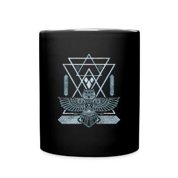 Symbol Symbolik Zeichen Traumfänger - Tasse einfarbig - Schwarz - Vorne