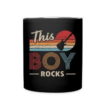 Ce garçon rocks bassiste - Mug uni - noir - Devant