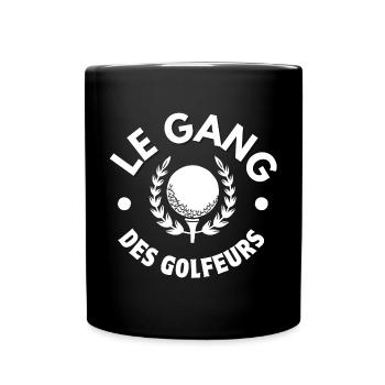 Golf, Golffan, Golfer - Tasse einfarbig - Schwarz - Vorne