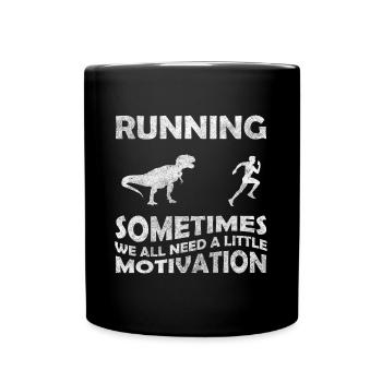 Dinosaur Raptor Velociraptor - Full Colour Mug - black - Front