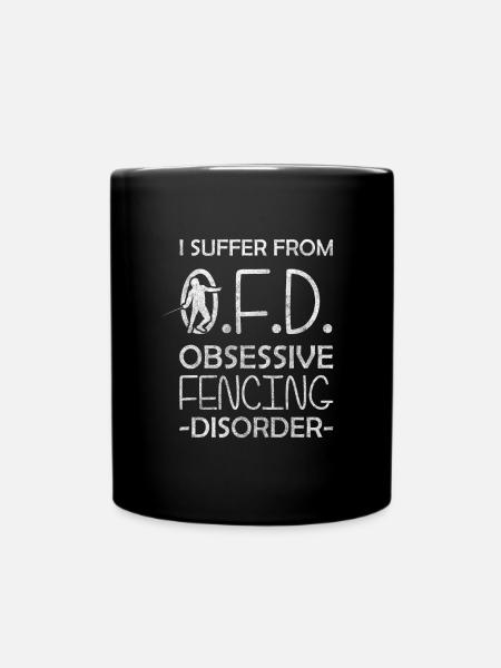 Fechter Duell Maske Kampfsport - Tasse einfarbig - Schwarz