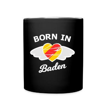 Né dans le magnifique Badnerland - Mug uni - noir - Devant
