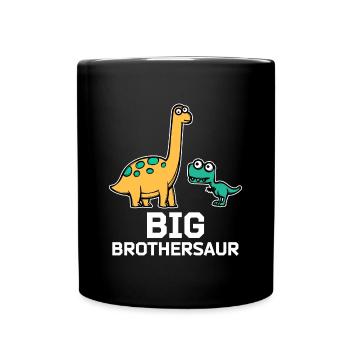 Sibling Love Dino Big Brother Statement - Full Colour Mug - black - Front