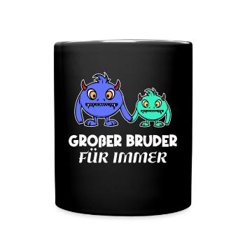 Frère Big Brother Déclaration Amour fraternel - Mug uni - noir - Devant