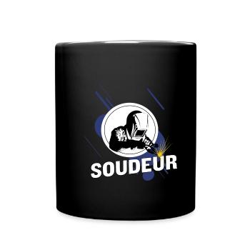 Soudeur - Mug uni - noir - Devant