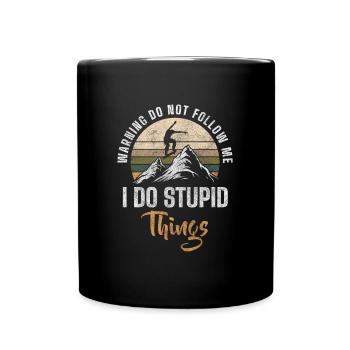 Black Humor Colleague Irony Friend - Full Colour Mug - black - Front