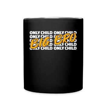 Frères et sœurs Frère unique Déclaration d’enfant Grand Frère - Mug uni - noir - Devant