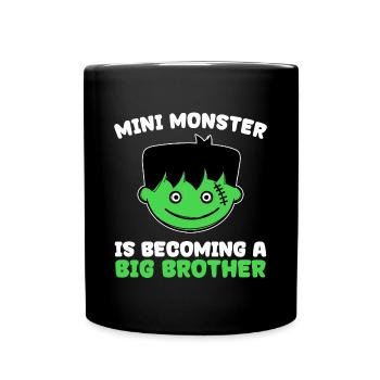 Frères et sœurs Bro Big Brother Déclaration Brother Brother Heart - Mug uni - noir - Devant