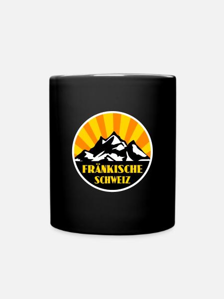 Fränkische Schweiz - Tasse einfarbig - Schwarz
