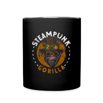 Gorilla Natur Sport Bananen - Tasse einfarbig - Schwarz - Vorne