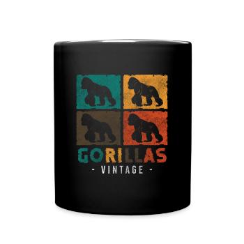 Stärke Banane - Tasse einfarbig - Schwarz - Vorne