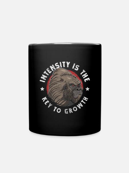 Gorilla Natur Menschenaffe - Tasse einfarbig - Schwarz