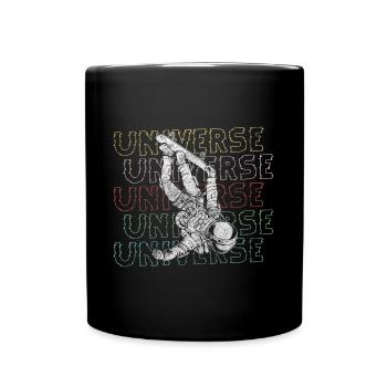 Astronaut Stars Cosmos - Full Colour Mug - black - Front
