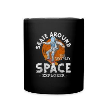 Fusée stellaire de l’univers - Mug uni - noir - Devant