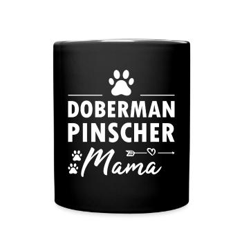 Doberman Pinscher Mama - Mug uni - noir - Devant