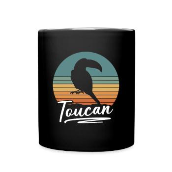 Toucan Animal Bec volant - Mug uni - noir - Devant