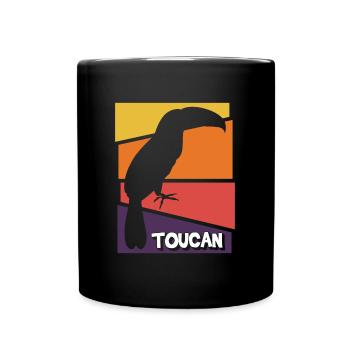Jungle de vacances aux oiseaux - Mug uni - noir - Devant
