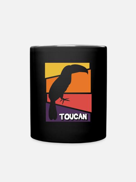 Vogel Urlaub Urwald - Tasse einfarbig - Schwarz