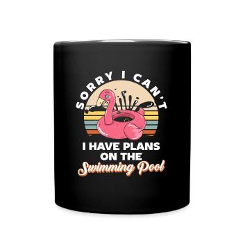 Swmming Pool Party Monster Party Time Sun - Full Colour Mug - black - Front